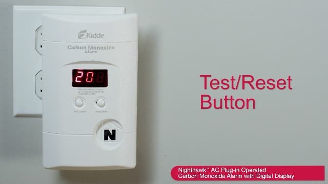 Kidde Carbon Monoxide Detector, Plug-In with 9V Battery Backup, Digital Display, 85 dB Alarm, LED Status Light Indicators, 3rd Edition