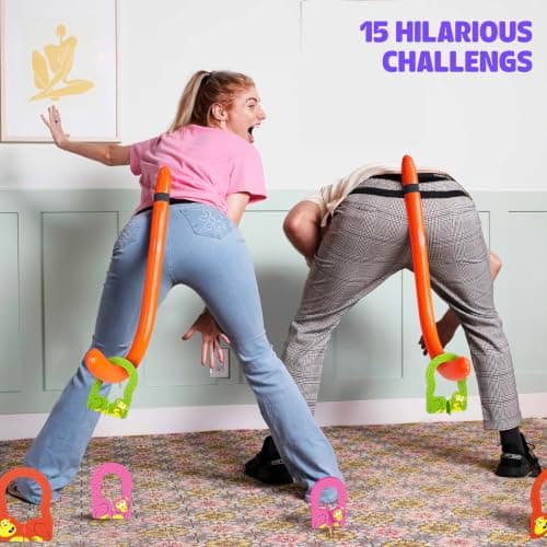 It's Bananas! The Monkey Tail Game - Funny, Fun Party & Family Board Game for Kids, Stocking Stuffer, Christmas, Thanksgiving, White Elephant, Girls Night, Birthday Gift, Gag, Novelty