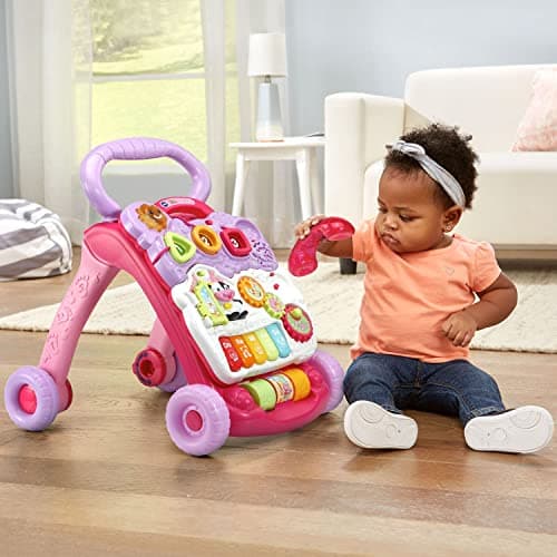 VTech Sit-to-Stand Learning Walker (Frustration Free Packaging), Pink B07CRX1BDG