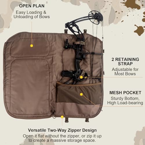 Hunting Backpacks for Men,Saddle Hunting Bag with Bow Holder, Large Compound Bow Hunting Backpack & Duffle Bags
