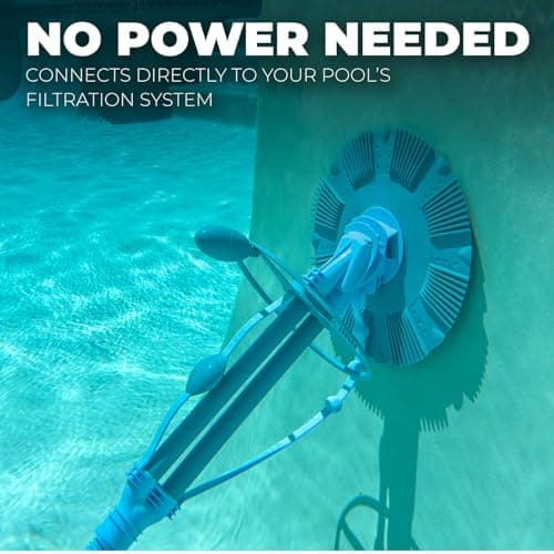 XtremepowerUS Premium Automatic Suction Vacuum-generic Climb Wall Pool Cleaner Sweeper In-Ground Suction Side + Hose Set