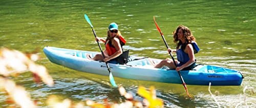 Perception Rambler | Sit on Top Tandem Kayak | Recreational Kayak for Two | Storage with Tie Downs