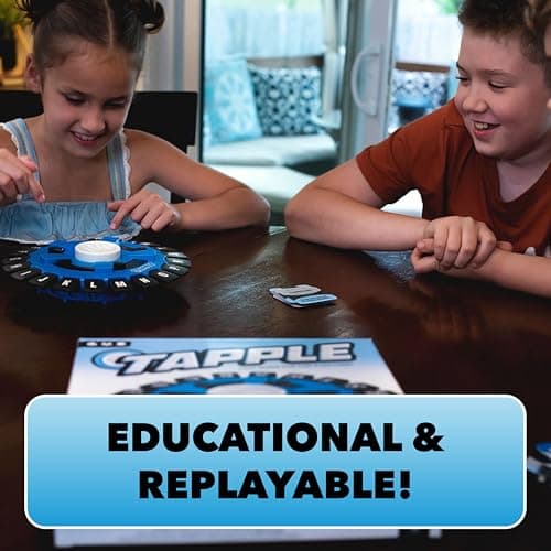 USAOPOLY The Original TAPPLE, The Fast-Paced Family Board Game,Choose a Category & Race Against The Timer to be The Last Player,Learning Word Game for Ages 8 & Up, 2-8 Players, 15-20 Minute Play Time