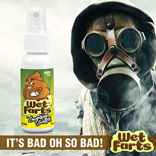 Laughing Smith - Wet Farts - Potent Stink Spray - Extra Strong Stink - Hilarious Gag Gifts & Pranks for Adults or Kids - Prank Stink Stuff - Non Toxic - Smells Like Really 'Bad' Gas B08SGZ81D5