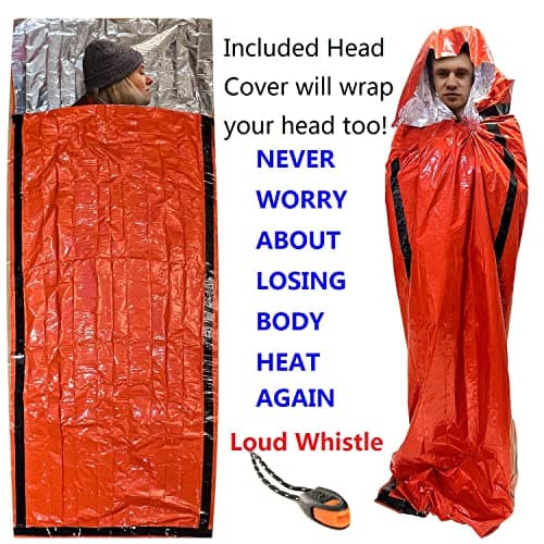 Emergency Sleeping Bags 2 Pack | Portable Emergency Blanket Survival Gear