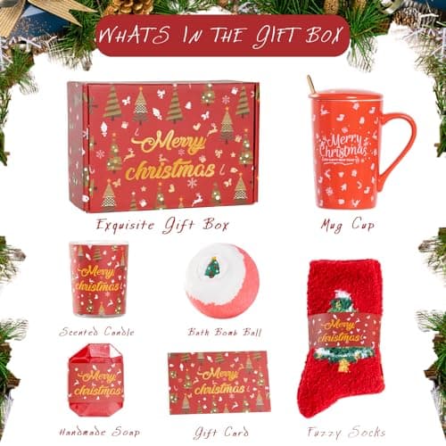 Womens Gifts for Christmas Mom Grandma Sister Wife Girlfriend Teacher Coworker Unique Christmas Gifts Basket Christmas Presents xmas Gift for Women
