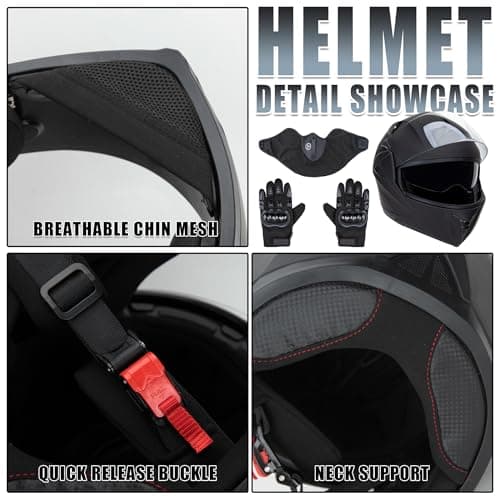 DOT Approved Full Face Motorcycle Helmet with Flip Up Dual Visor ，Full Face Motorcycle Helmet with Flip Up Dual Visor