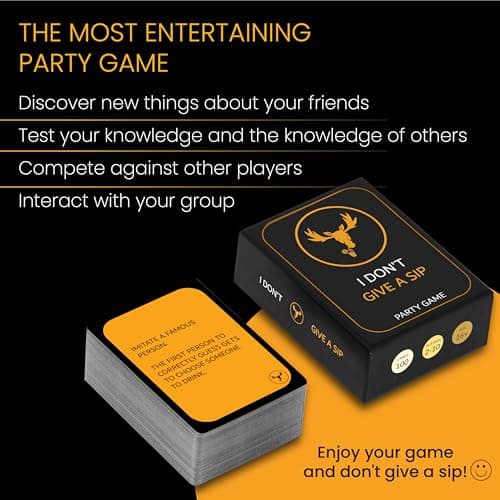 The Most Entertaining Drinking Game - Party Cards That Will Get You Drunk Or Do Things - Fun Adult Board Game Night - Bachelor Bachelorette Couple Laugh Tipsy Birthday Gift