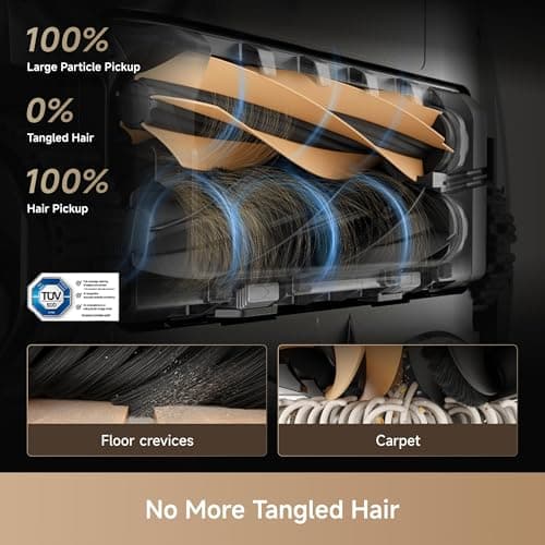 DREAME X50 Ultra Robot Vacuum and Mop with Auto-Empty and Mop Self-Cleaning, 20,000Pa Suction, Obstacle Avoidance and 360° Navigation, Corner to Edge Deep Cleaning, Detangling Brush