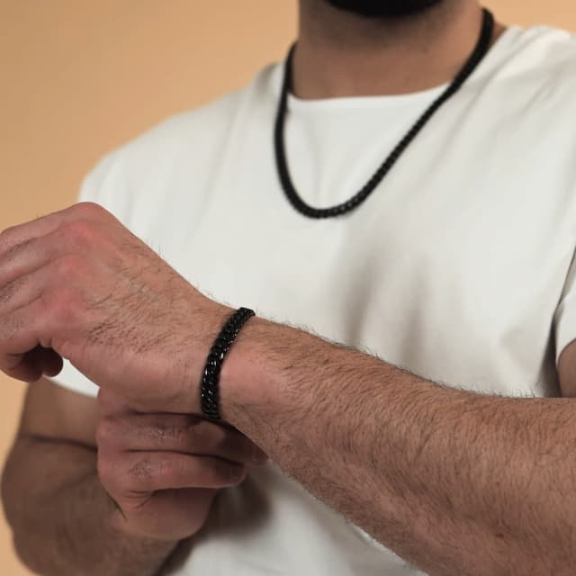 Love You This Much Promise Cuban Chain Necklace for Him, 7mm Thick, Sentimental Gift for Him, BF Gift for Birthday, Gift Ideas for Boyfriend