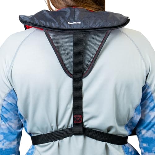 BLUESTORM Cirrus26 Inflatable PFD Life Jackets for Adults | US Coast Guard Approved Automatic Life Vest w/Manual Override Convertibility