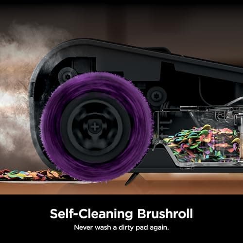 Shark Steam Pickup 3-in-1 Steam Mop Picks Up Debris, Deep Scrubs, & Steam Sanitizes - All At Once, Lightweight Steam Cleaner for Home, Steam Cleaner for Hardwood, Tile & Laminate, White, SD205CCO