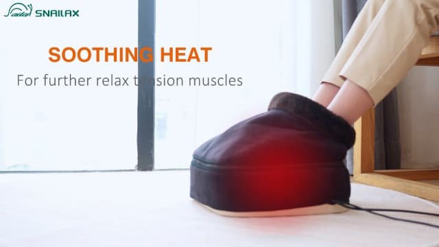 2026 Upgraded, Heat Up to 130°F, Reversible Kneading, 2-in-1 Foot and Back Massager for Home Office Use, Fits Men's Size 13 Snailax Shiatsu Foot Massager with Heat, Foot Warmer with Removable Cover B07SG4VBTY