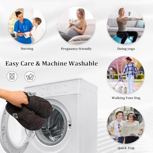 Scurtain Womens Walking Shoes Comfortable Wide Diabetic Shoes Adjustable Zero Drop Edema Shoe Breathable Neuropathy Nursing Shoes Casual Wide Width Sneakers