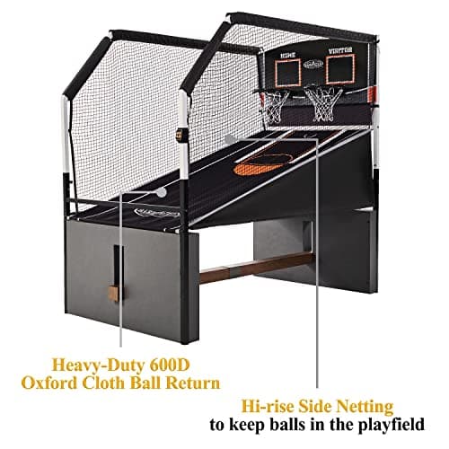 Barrington Urban Arcade Basketball Game Indoor Dual Shot, 6 Balls Included, Pop Off with The Perfect Indoor Electronic Basketball Game