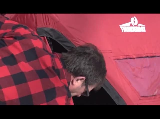 THUNDERBAY Ice Cube 2-4 Man Portable Ice Shelter, 24/34 Square Feet of Fishable Area, Portable 2-3 Person Ice Shanty