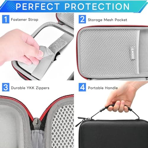 RLSOCO Computer Case for GMKtec M7/G3 Plus/M5 Plus/K8 Plus/M2 Pro & Beelink Mini SER5 Pro/EQR5/S13/EQ14/EQI12/EQR6/S13 PRO/S12 Pro & GEEKOM A6/Air12/A5/A8/IT13/IT12 Mini PC