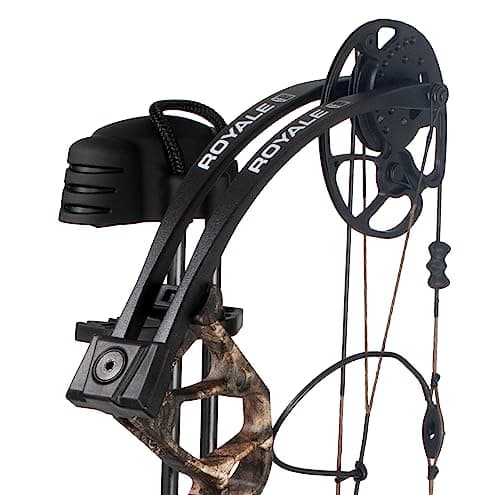 Bear Archery Royale Ready to Hunt Compound Bow Archery Set with Archery Accessories for Adults and Youths, 12”- 27” Draw Length, 5-50 Lbs Draw Weight, Up to 290 FPS