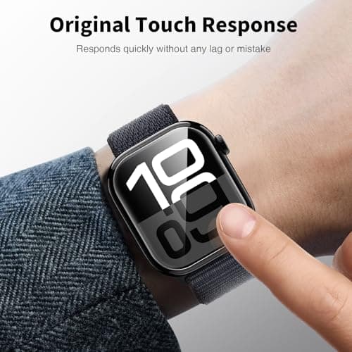 LK 6 Pack for Apple Watch Series 11 Screen Protector 46mm Series 10 [Flexible TPU Not Glass] Self-Healing, Max Coverage, Bubble Free, HD Clear Screen Protector for iWatch S11/S10 46mm, Anti-Scratch