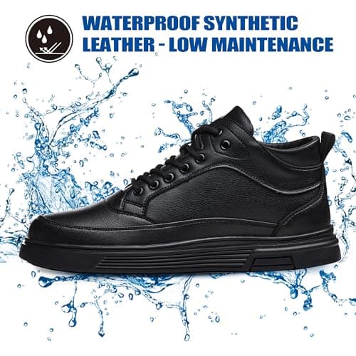 TAERDUN Slip Resistant Work Shoes for Men & Women, Waterproof Anti-Slip Kitchen Shoes, Oil & Water Resistant, Lightweight Work Shoes for Chefs, Restaurant Workers, Delivery, Crew, Drivers 03