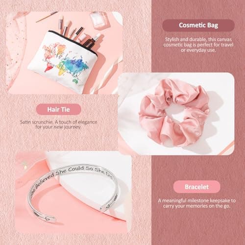 Frerdui Graduation Gift for Her, Class of 2026 Graduation Gifts Basket Box for Women, Senior High School College Grad Gift Set for Daughter Sister Friend, She Believed So She Did B0GVCLKH93