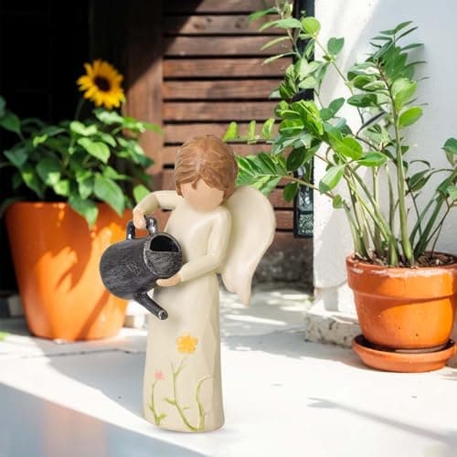 Garden Gifts for Mom, Sisters, Friends, New Home Gift Ideas, Unique Sculpted Hand-Painted Figurine Gardening Gifts for Women, Garden Gift for Gardeners Woman B0DCN2H3B2