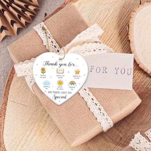 ZAGKOO Teacher Ornament - Christmas Teacher Gifts for Women, Men - First Day Ideas for New Teachers, Daycare, Preschool, Kindergarten - Thank You Appreciation Keepsake, Retirement, End of Year