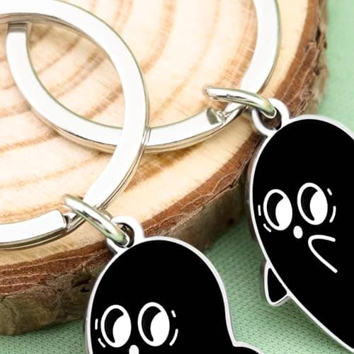 Cute Halloween Gifts Ghost Keychain Boo Basket Stuff Halloween Themed Gifts Boo Basket Gift Ideas Funny Friend Gift for Women Bestie Sisters Friendship Present
