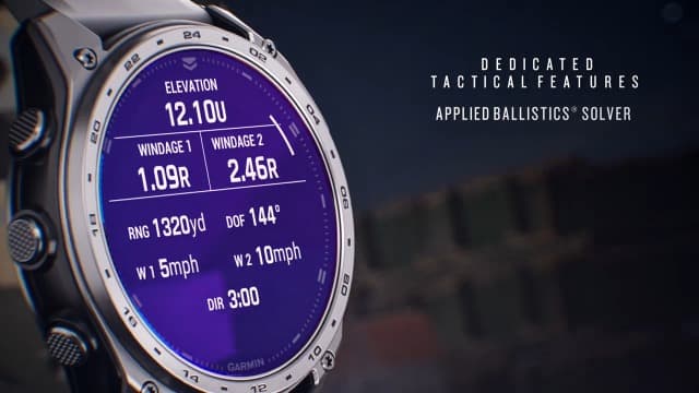 Garmin Tactix 8, 51mm Solar, Elite, Titanium Bezel, Sapphire Lens, Premium Tactical GPS Smartwatch, Includes Applied Ballistics Ultralight Elite Solver, 40M Dive Rating w/Wearable4U PowerBank Bundle