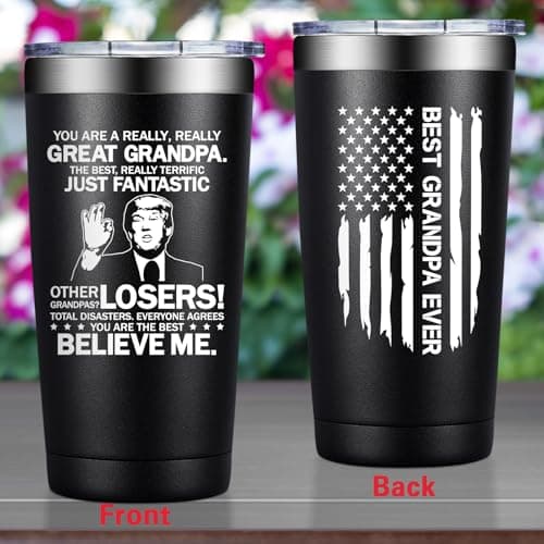 Grandpas Christmas Birthday Gifts from Grandkids - Fathers Day Gift for Grandpa - You Are a Really Really Great Grandpa Grifarny Grandpa Gifts - Best Grandpa Ever Gifts Tumbler Cup 20 oz B0DZWW96VX