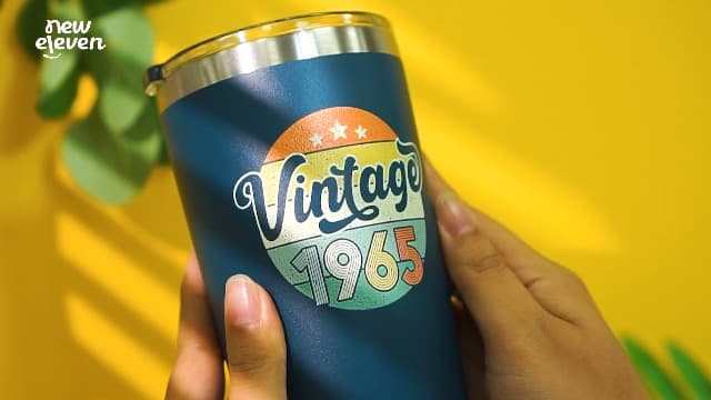 NewEleven 60th Birthday Gifts For Men Women - 1965 60th Birthday Decorations For Him Her - Turning 60 Year Old Gifts For Man, Woman, Mom, Dad, Wife, Husband - 20 Oz Tumbler