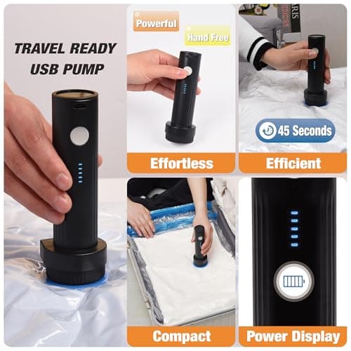 15 Space Saver Bags with Electric Pump