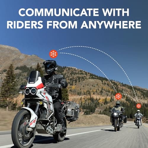 Sena 60S Motorcycle Communication Headset with Wave, Mesh, and Bluetooth Intercom, 2nd Generation Sound by Harman Kardon