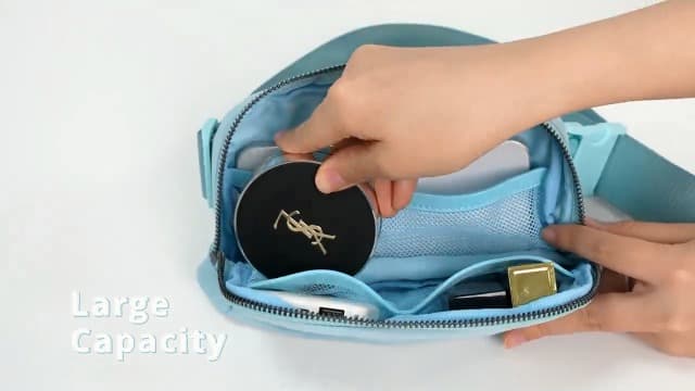 Belt Bag Fanny Pack Crossbody Bags for Women Fashion Waist Packs with Adjustable Strap Gifts for Women Men Teen Girls (Icing Blue)