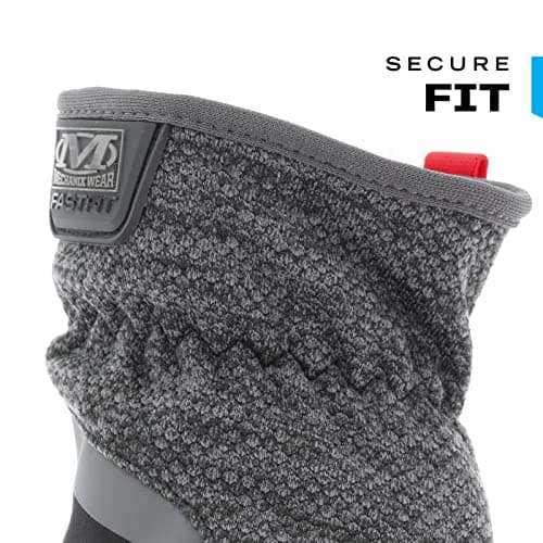 Mechanix Wear: ColdWork FastFit Winter Work Gloves with Elastic Cuff, Wind and Water Resistant, Fleece Insulated, Touch Capable Winter Gloves, For Mild Cold Weather (Black/Gray, X-Large)