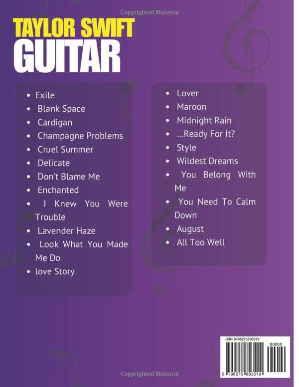 Taylor Swift Easy Guitar Songbook: Chords & Lyrics for 22 Beginner-to-Intermediate Hits (2025 Edition)
