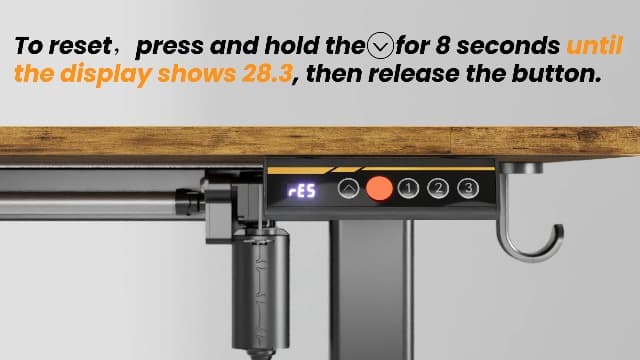 Claiks Electric Standing Desk, Adjustable Height Stand up Desk, 24x48 Inches Sit Stand Home Office Desk with Splice Board, Black Frame/Rustic Brown Top