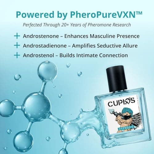 Cupids Original Hypnosis 2.0 Eau de Parfum Pheromone Cologne for Men – Long-Lasting Fresh Fragrance, 50ml