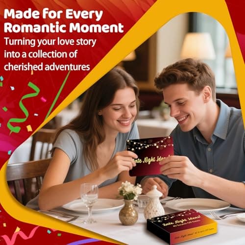 Christmas Romantic Gifts for Boyfriend Girlfriend,40 Scratch Off Date Night Ideas Card Games,Anniversary Couple Mens Gifts for Him,Her,Women,Men,Wife,Husband,Valentines Day,Wedding,Engagement