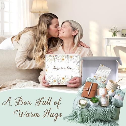 Thinking of You Gift for Women Her New Mom Best Friend Birthday (Sage Green) Gifts for Women Get Well Soon Self Care Package Box Sending Hug Baskets B0F5MH5322