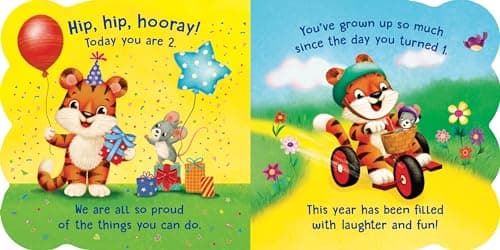 2nd Birthday Book for Boys & Girls – Look At You, You’re 2! | Cute Animal Rhymes Board Book for 2 Year Olds 163854283X