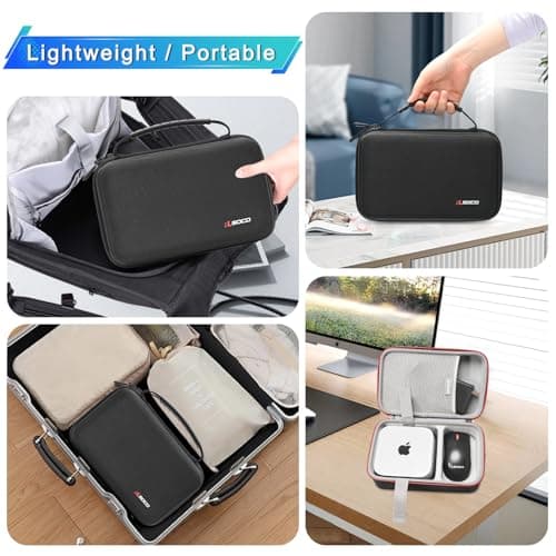 RLSOCO Computer Case for GMKtec M7/G3 Plus/M5 Plus/K8 Plus/M2 Pro & Beelink Mini SER5 Pro/EQR5/S13/EQ14/EQI12/EQR6/S13 PRO/S12 Pro & GEEKOM A6/Air12/A5/A8/IT13/IT12 Mini PC