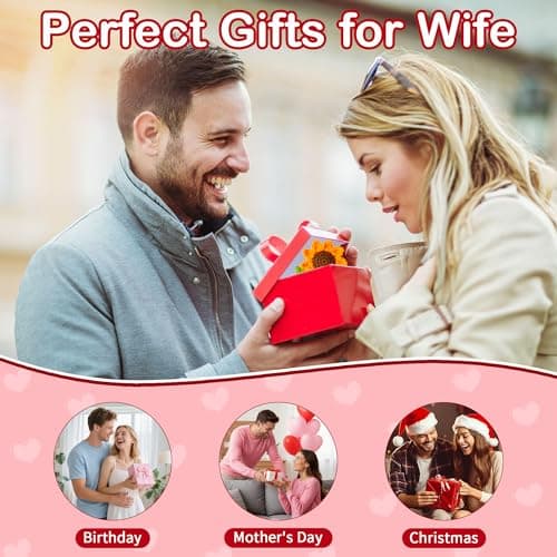 Gifts for Wife Her from Husband, To My Wife Handmade Crochet Mini Sunflower Doll, Valentines Anniversary Wedding Birthday Romantic Gifts for Women Her, Mothers Day I Love You Cute Sweet Gift for Wifey B0FBGBBDMK