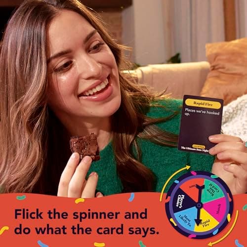 The Ultimate Date Night Game by Relatable, Great for Couples Games and Stay at Home Date Night Ideas, From The Makers of Let's Get Deep Relationship Card Game, Includes 300 Cards & Spinner
