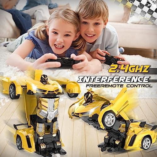 Transform Remote Control Car Toy for Kids 4 5 6 7 8, Remote Control Car for Boys 4-7, Transform Cars for Boys 4-6, Toy Car 5 Year Old Boy, Toys for 3 4 5 6 7 8 9 10 11 12 Years Old Boy