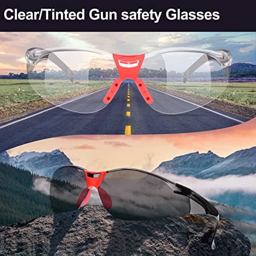 Yewltvep Shooting Ear Protection Gun Range Ear Protection with Earmuffs, Gun Safety Glasses, Earplugs, Hard Storage Case