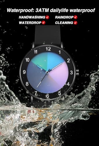 RUYEOOK Unisex Watches Fashion Creative Original Design Watch for Men and Women Unique Wristwatch Easy to Read time