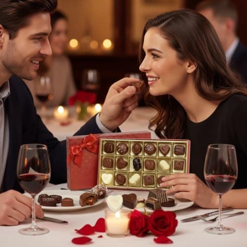 Luxury Milk Chocolate Truffles Gift Box, 18-Piece Assorted Belgian-Style Chocolates, Mother’s Day Gift For Mom, Date Night Desserts, Birthdays And Anniversaries B0FSQWWTV7
