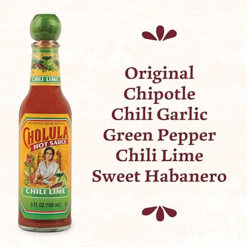 Cholula Hot Sauce Variety Pack, Product of Mexico, Gift Set Includes Six 5 Fl Oz Signature Cholula Hot Sauces for Eggs, Pizza, Mexican Dishes, and More, 30 fl oz B07FTTWDJS
