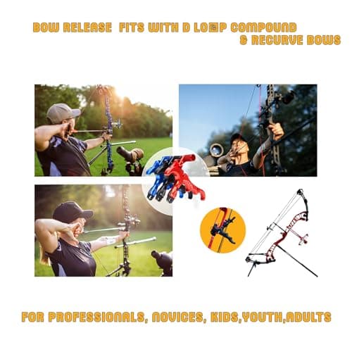 sntxmy Bow Release for Compound Bow, Archery Release Trigger, Compound Bow Release, Thumb Release.